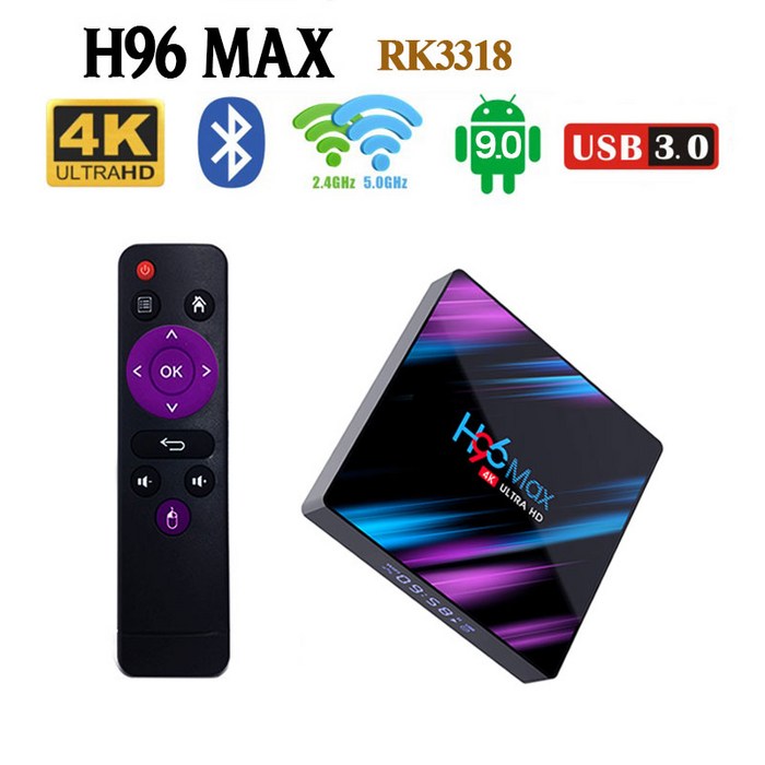 - H96 Max 안드로이드 TV박스 셋톱박스 유투브시청, 3. 4G+32G
