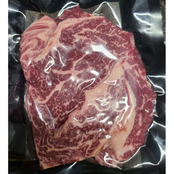 [소신] 꽃등심 (1++) 최상급 워터에이징 숙성 투뿔 한우 Steak(3cm)/Roast(1~2cm) 100g 1개, Roast(1~2cm) 대표 이미지 - 투뿔 등심 추천