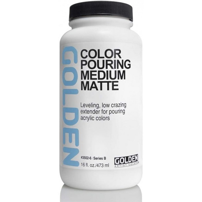 Golden Artist Colors Color Pouring Medium Matte Finish 16 Ounce Bottle (3502-6)