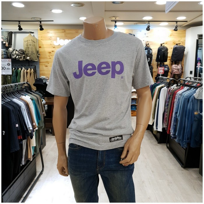 지프 불광점 파격특가 70%할인 [JEEP] 데일리로 편하게 입기 좋은 기본 반팔티!! 남여공용 NEW 로고 반팔 티셔츠!! 대표 이미지 - 로고 반팔티 추천