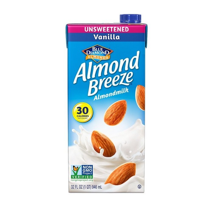 블루다이아몬드 아몬드 브리즈, 1개, Unsweetened Vanilla 대표 이미지 - 맛있는 아몬드 브리즈 추천