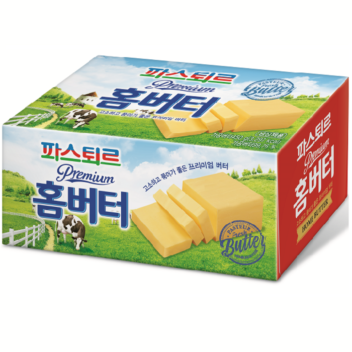 파스퇴르 홈버터 450g (무염버터), 2개 대표 이미지 - 무염 버터 추천