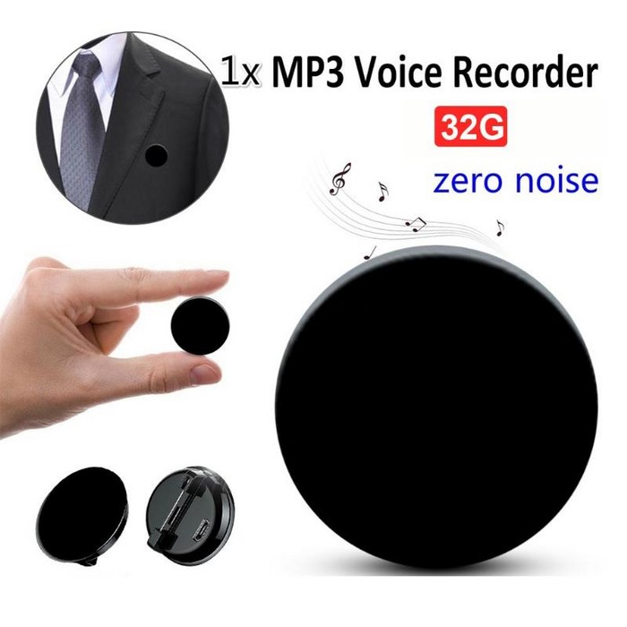 초소형 단추 녹음기 어린이집 층간소음 보이스 레코더 전문 HD 노이즈 감소, 중국, 8GB