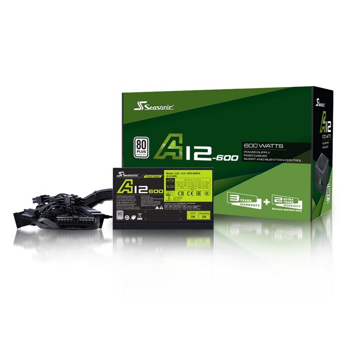 시소닉 ATX A12 Standard 230V EU SSR-600RA LLC 대표 이미지 - 컴퓨터 파워 추천