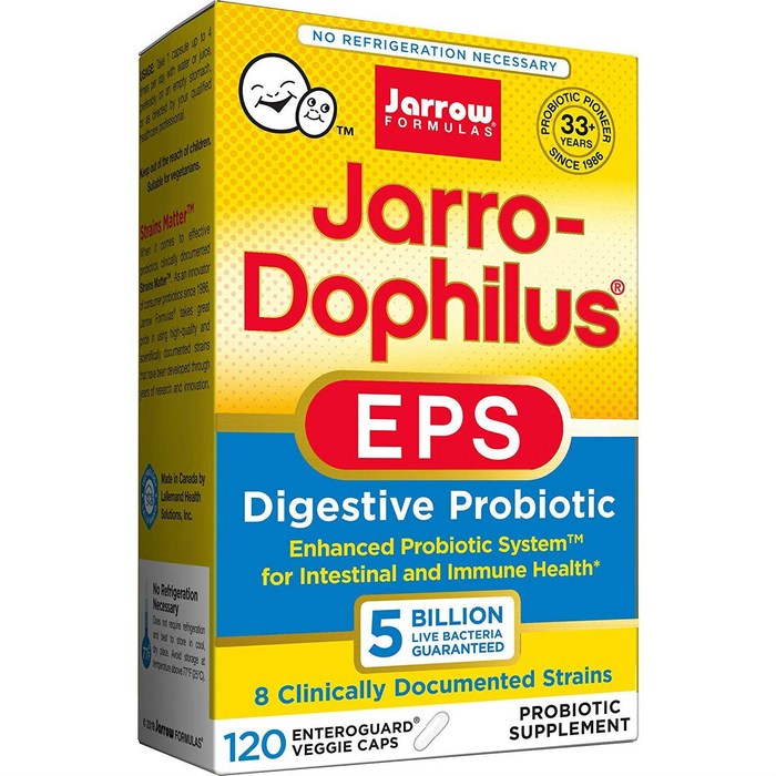 재로우 자로-도필러스 EPS 다이제스티브 프로바이오틱 유산균 5 빌리언 베지캡, 120개입, 1개 대표 이미지 - 장 영양제 추천