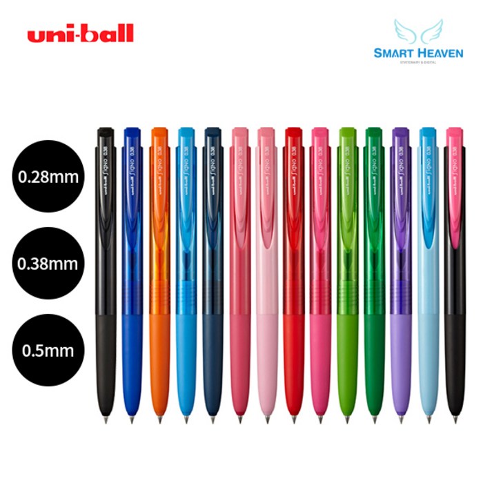 유니볼 시그노 RT1 노크식 UMN-155 0.38mm, 01-블랙 (24) UMN-155-38, 1개 대표 이미지 - 시그노 볼펜 추천