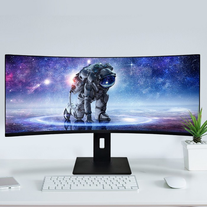 클라인즈 EINZ 86.7cm 게이밍 커브드 와이드모니터 34 WFHD 144Hz, 1.일반 대표 이미지 - 가성비 모니터 추천