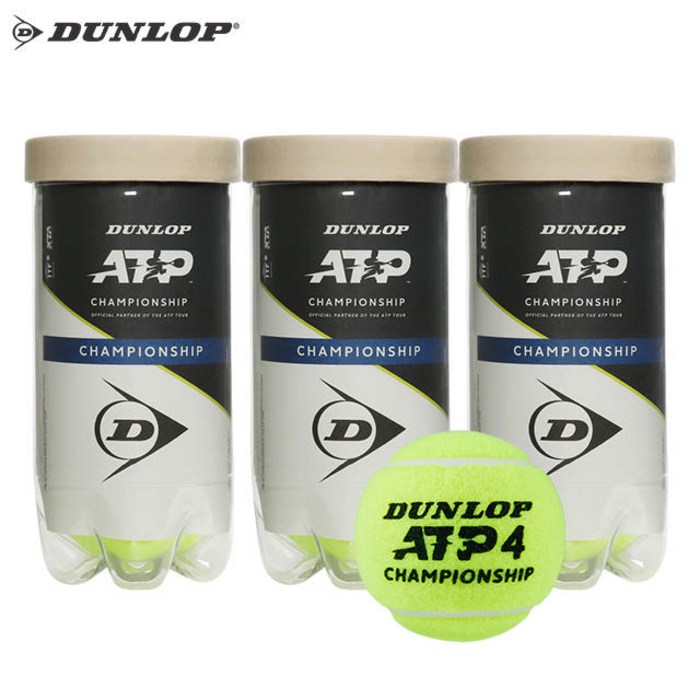 던롭 ATP 챔피언쉽 시합구 캔볼 3캔 6개입 테니스공