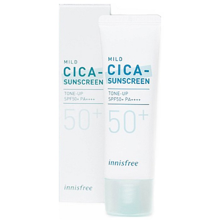 이니스프리 트루 마일드 시카 무기 자차 선크림 SPF50+ PA++++, 1개, 50ml 대표 이미지 - SPF50+ 선크림 추천