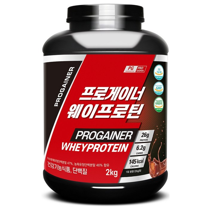 프로게이너 웨이프로틴 단백질 보충제, 2kg, 1개 대표 이미지 - 웨이 프로틴 추천