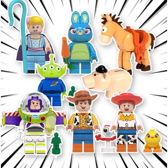 호환블록 토이스토리TOYSTORY 캐릭터 브릭 미니피규어 VER.2, 1개, TOY0209. 토이스토리 8종 VER.B 호환블록 토이스토리TOYSTORY 캐릭터 브릭 미니피규어 VER.2, 1개, TOY0209. 토이스토리 8종 VER.B