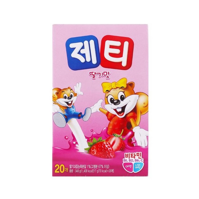 동서 제티 딸기맛 20개입, 17g, 80개 대표 이미지 - 딸기라떼 추천