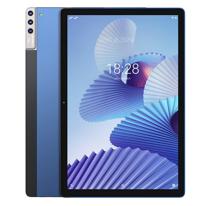 EKASN 2021형 10.1 4K WIFI 4+64GB 멀티미디어 태블릿PC P50, 블루 대표 이미지 - 대학생 태블릿 추천