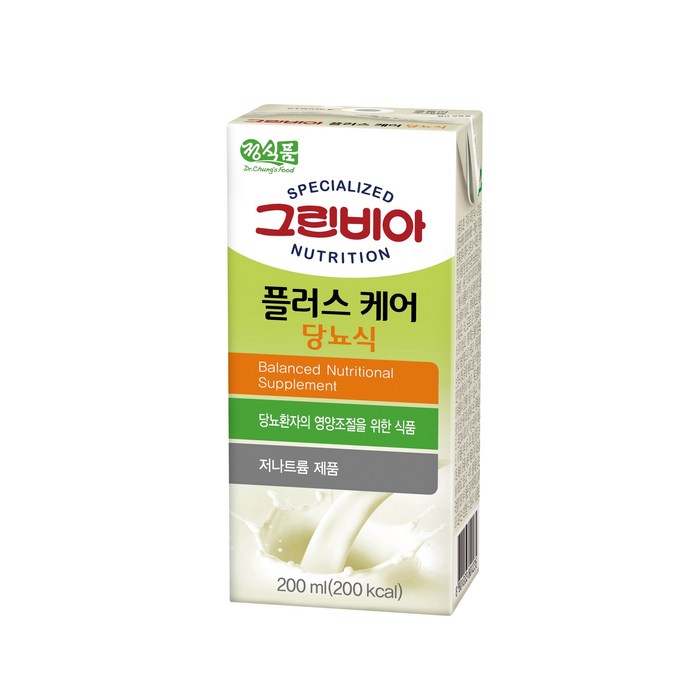 그린비아 플러스케어 당뇨식 200ml x 72팩 대표 이미지 - 당뇨식 추천