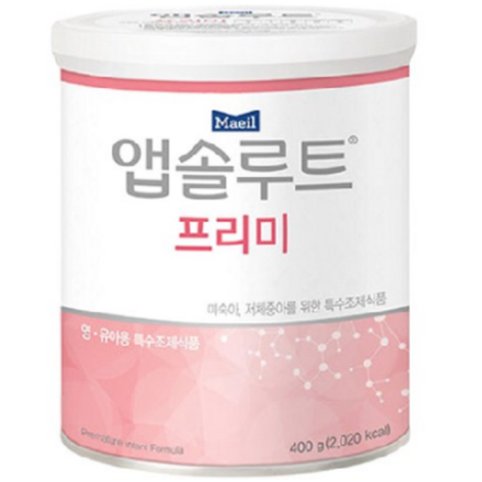 매일유업 앱솔루트 프리미 분유, 400g, 59캔 대표 이미지 - 미숙아 분유 추천