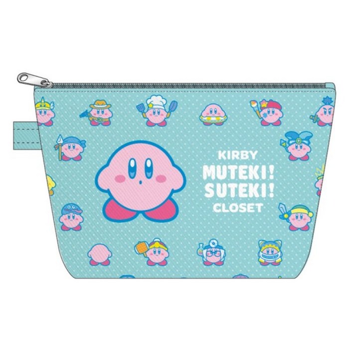 케이컴퍼니 별의 커비 KIRBY MUTEKI SUTEKI CLOSET 선형 파우치 블루 H135×W210×D60mm HKC-FP-BL 대표 이미지 - 별의커비 추천