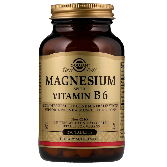 솔가 마그네슘 비타민 B6 포함 타블렛, 250개입, 1개 대표 이미지 - 솔가 비타민D 추천