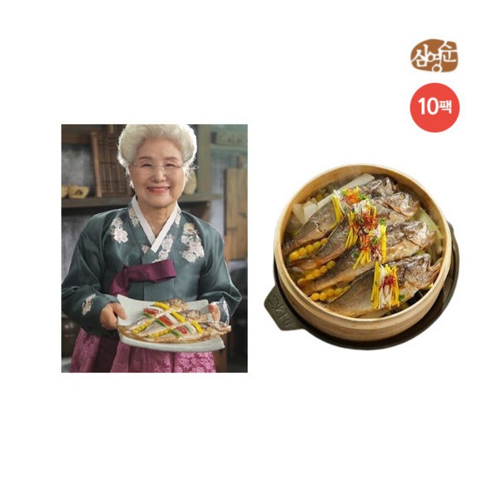 [심영순] 선생님의 부세 찜보리굴비 130g (27-30cm) * 10팩, 상세 설명 참조 대표 이미지 - 굴비 추천