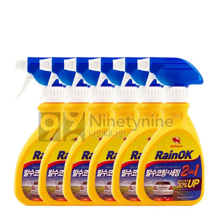 불스원 레인OK 2in1 유리발수코팅제, 300ml, 6개 대표 이미지 - 발수코팅 추천