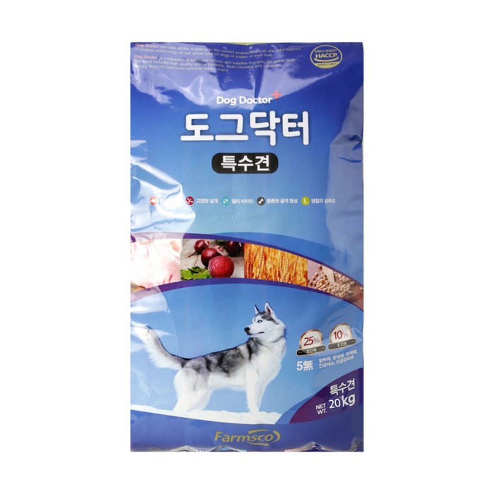 도그닥터 특수견20kg 골든리트리버 닥스훈트 불독 허스키 달마시안 도베르만핀셔 세인트버나드 그레이트데인 개사료대용량, 도그닥터특수견20kg 대표 이미지 - 골든리트리버 사료 추천