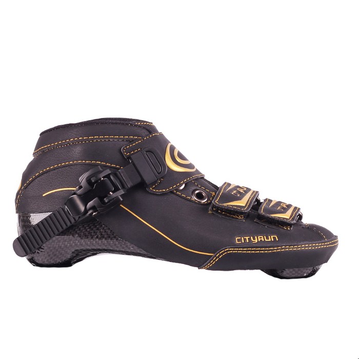 인라인스케이트 CITYRUN스피드스케이팅 슈즈스피드 신발위 신발성인 전문 탄소섬유 큰바퀴 스케이트화 면, C01-CT17블랙