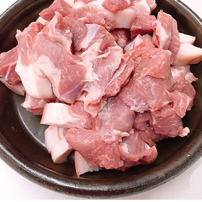 (고기아가씨) 친환경무항생제 보성녹돈 앞다리 찌개용 300g, 1팩 대표 이미지 - 보성녹돈 추천