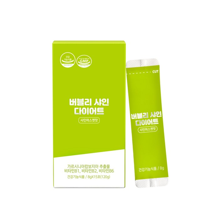 버블리 샤인 다이어트 1Box(15ea), 15포, 1개 대표 이미지 - 살빼는 약 추천