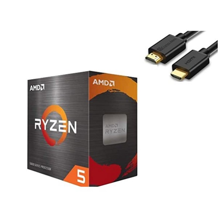 AMD Ryzen 5 5600X 4th Gen 6-core Desktop Processor with Wraith Stealth Cooler 12-Threads Unlocked