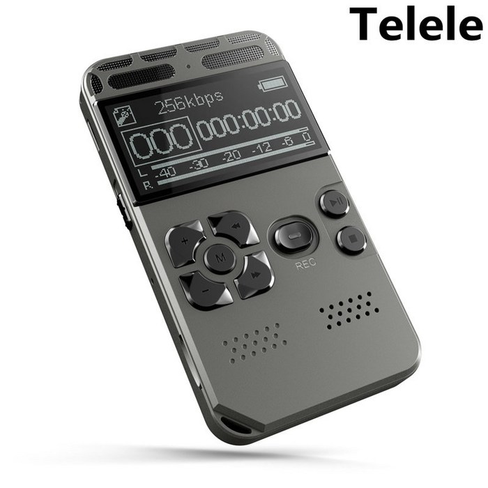 음성 활성화 디지털 음성 레코더 Mp3 플레이어 32 기가 바이트 음악 플레이어 카드 원 버튼 녹음 소음 감소 딕 터폰 V35|디지털 음성 녹음기|, 1개, 32GB, Black