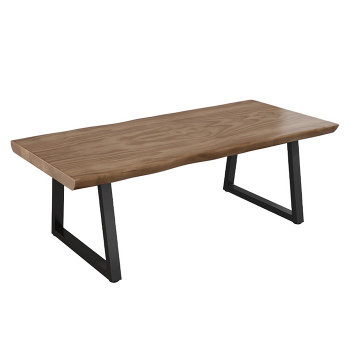 노르엔 튼튼한 원목 테이블 우드슬랩 거실 식탁, 4인용, 월넛