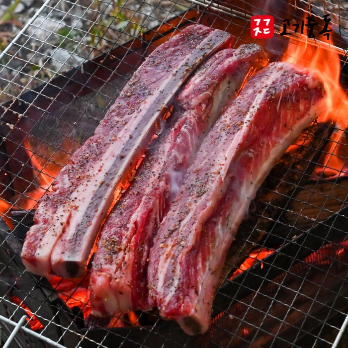 고기중독 캠핑필수 우대갈비 1kg(엑셀비프 초이스), 우대갈비 1kg 대표 이미지 - 송아지 고기 추천