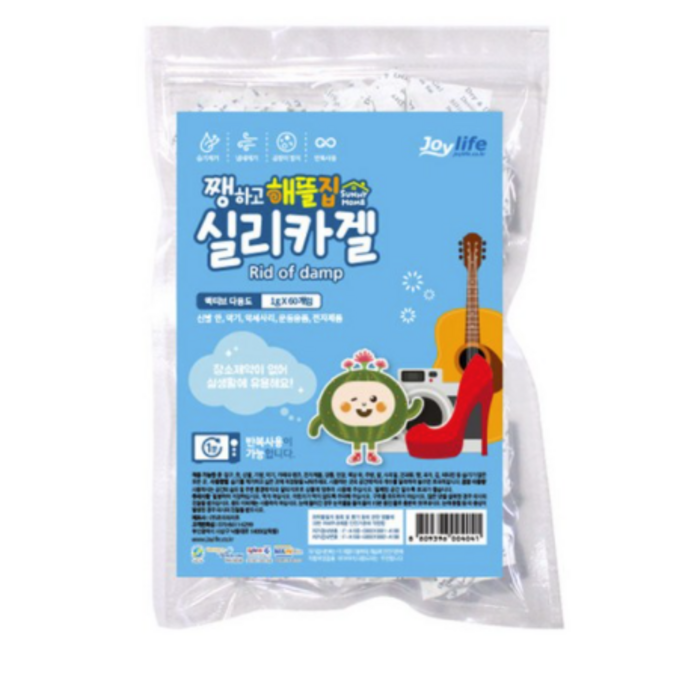 쨍하고해뜰집 실리카겔 액티브다용도 습기제거제 종이 1g x 60p, 1개 대표 이미지 - 옷장 제습제 추천