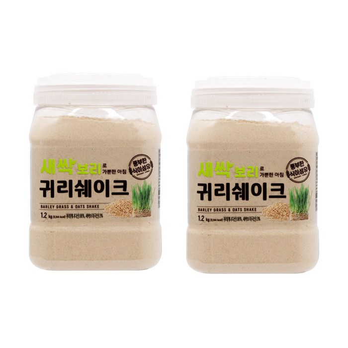 새싹보리 가뿐한 아침 귀리쉐이크, 1.2kg, 2개 대표 이미지 - 선식 추천