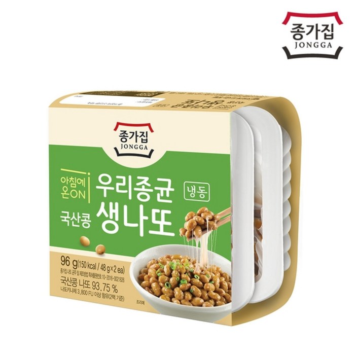 [종가집] 국산콩 생나또48g x 2입 x 25개 (총 50팩), 상세 설명 참조 대표 이미지 - 낫또 추천