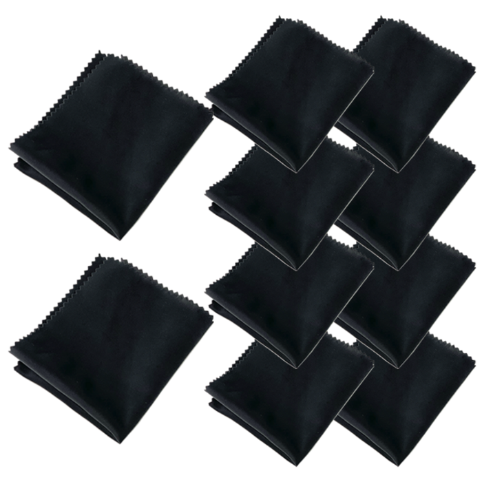 렌즈소녀 초극세사 안경닦이 10p, 10장, 15 x 18cm 블랙 대표 이미지 - 안경닦이 추천
