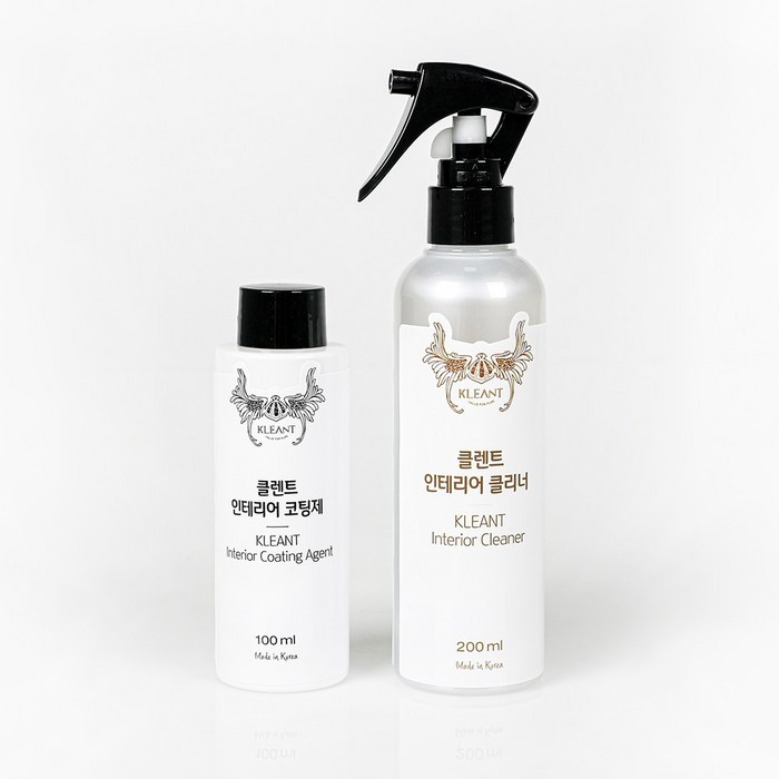 클렌트 셀프가죽코팅 가죽보호제 세트(클리너 200ml 코팅제 100ml) 대표 이미지 - 시트 클리너 추천