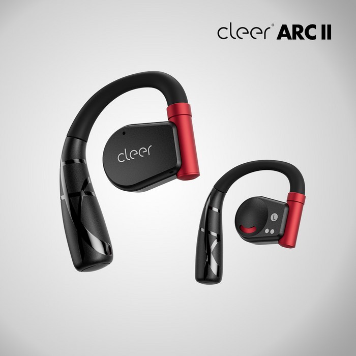 클리어 아크2 오픈형 블루투스이어폰 ARC2, 스포츠 에디션 블랙 레드, CleerARC2 클리어 아크2 오픈형 블루투스이어폰 ARC2, 스포츠 에디션 블랙 레드, CleerARC2