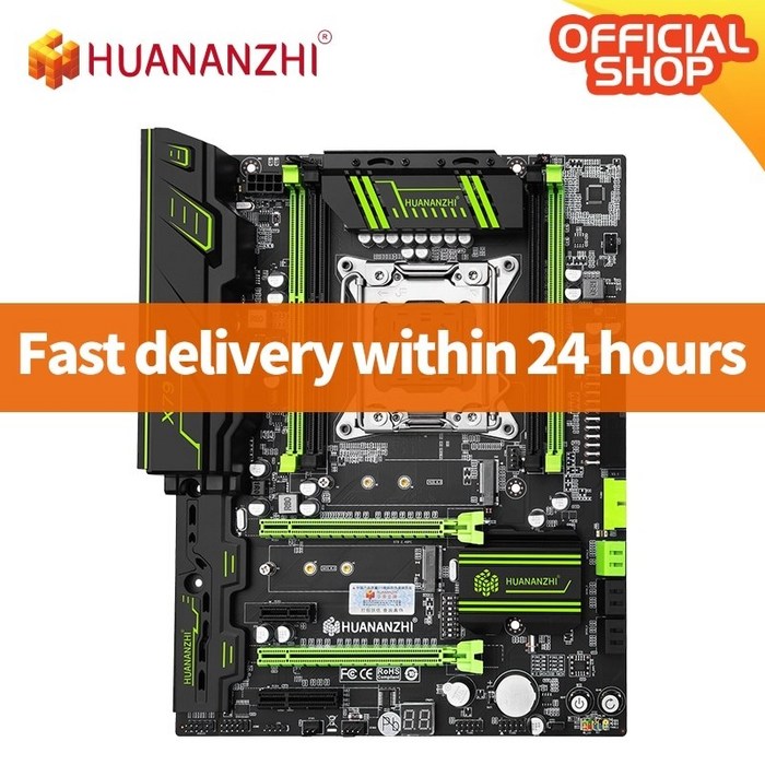 메인보드 박격포 HUANANZHI X79 GREEN 2.49 X79 마더 LGA2011 ATX USB3.0 SATA3 PCI-E NVME M.2 SSD 지원 REG ECC, 협력사 대표 이미지 - 채굴용 메인보드 추천