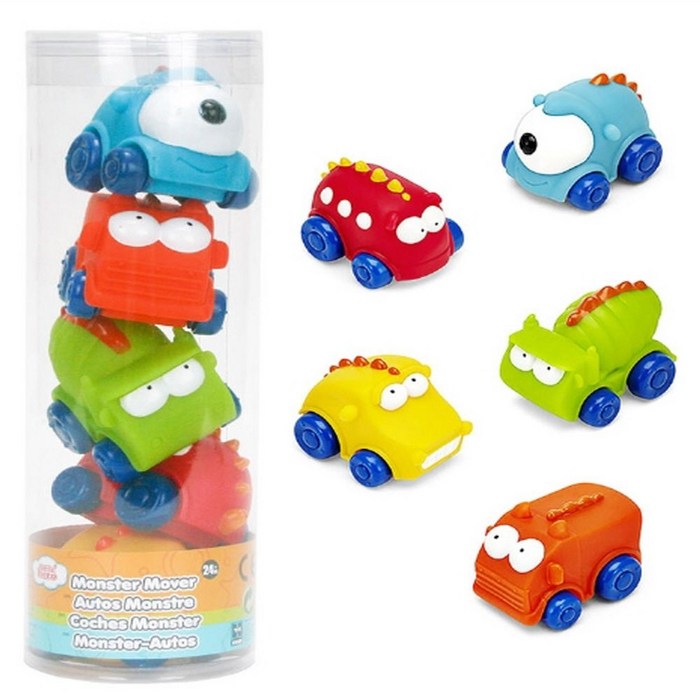 365C 어린이 장난감 생일 선물 소프트 몬스터 자동차 5p