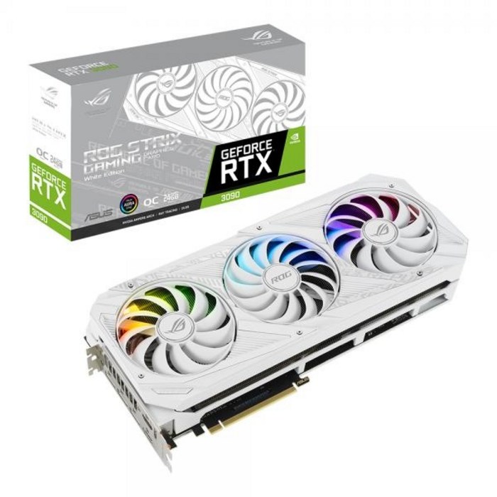 [ASUS] GeForce RTX 3090 ROG STRIX O24G WHITE OC D6X 24GB 대표 이미지 - RTX 3090 추천