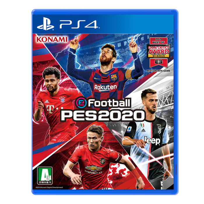 코나미 PS4 이풋볼 페스 2020 PES2020 스탠다드 에디션 한글판 대표 이미지 - PS4 게임 추천