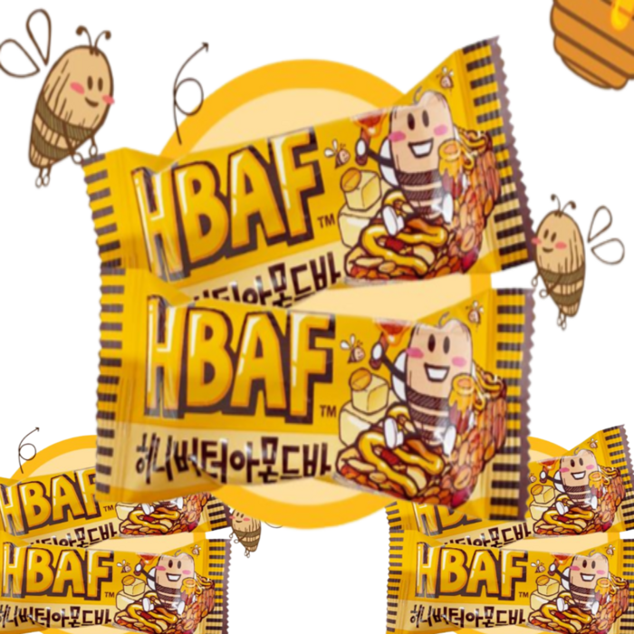 HBAF 바프 허니 버터 아몬드바 10개 당일, HBAF 바프허니버터아몬드바(10입) 대표 이미지 - 버터바 추천