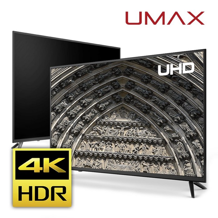 유맥스 UHD50L 127cm(50인치) 4K UHD TV 무결점 2년보증 업계유일 3일완료 출장AS!! 당일발송(17시마감) / 게이밍 대형 모니터 중소기업 벽걸이 지원 tv 대표 이미지 - 50인치 TV 추천