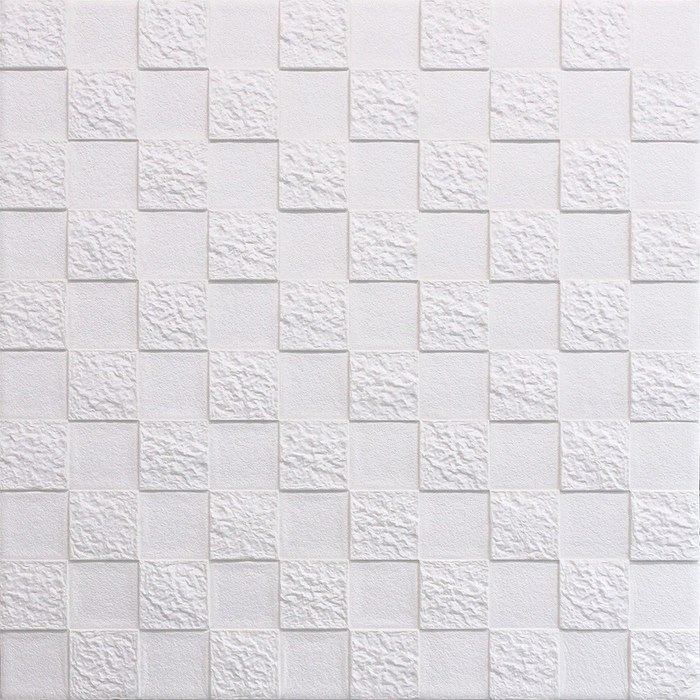 쿠셔니 체크 폼블럭 4색상 70x70cm 1장 22장, 화이트 대표 이미지 - 단열벽지 추천