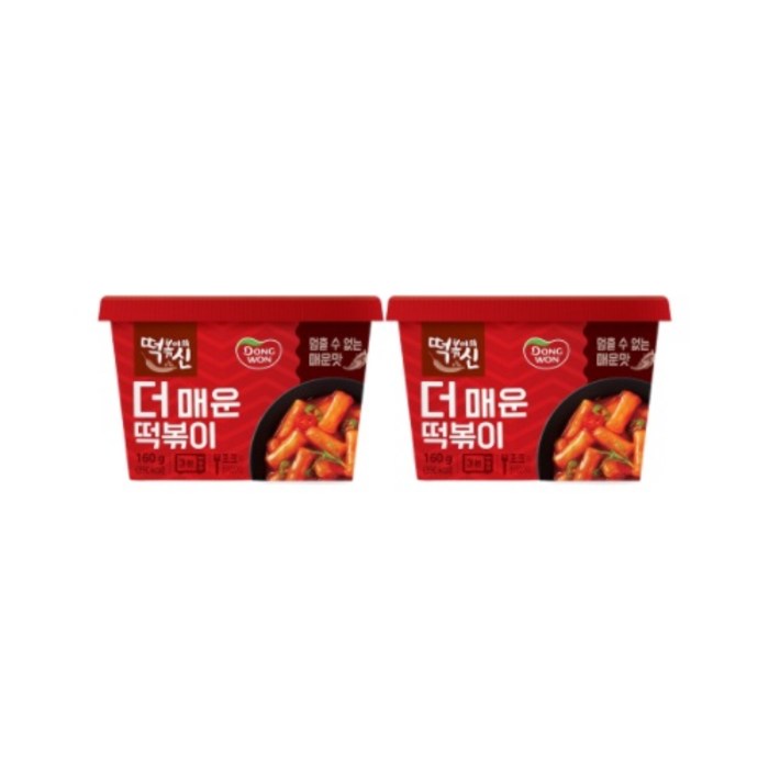 동원 떡볶이의신 더매운 컵떡볶이 160g, 2 대표 이미지 - 떡신 추천