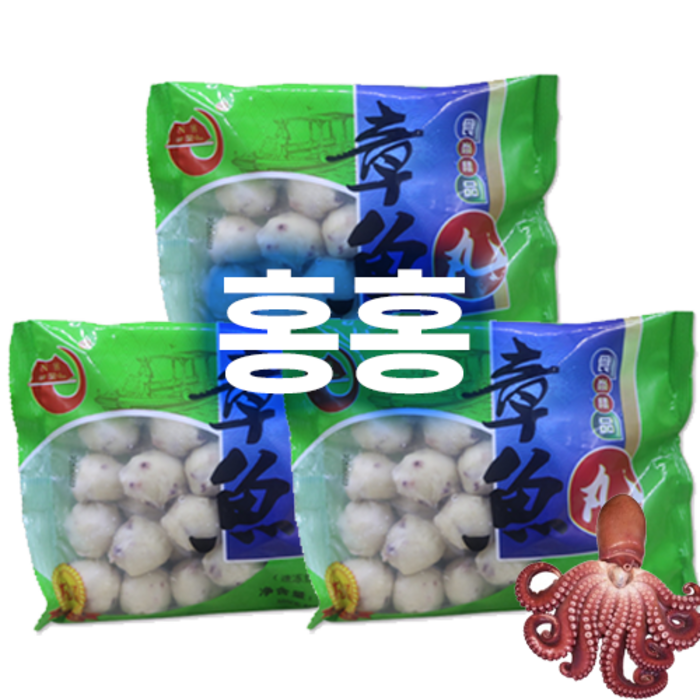 홍홍 중국식품 훠궈 마라탕사리 냉동 피쉬볼 문어볼 완자볼, 400g, 3개 대표 이미지 - 피쉬볼 추천