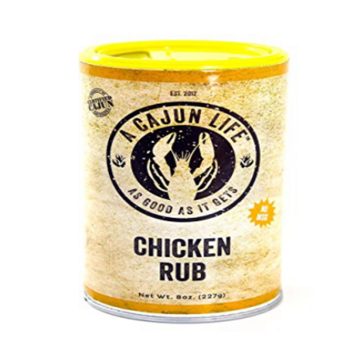 A Cajun Life Chicken Rub Seasoning | Authentic Certified Cajun Chicken Rub Non-GMO No MSG Gluten, 1 대표 이미지 - 카케이 준 추천