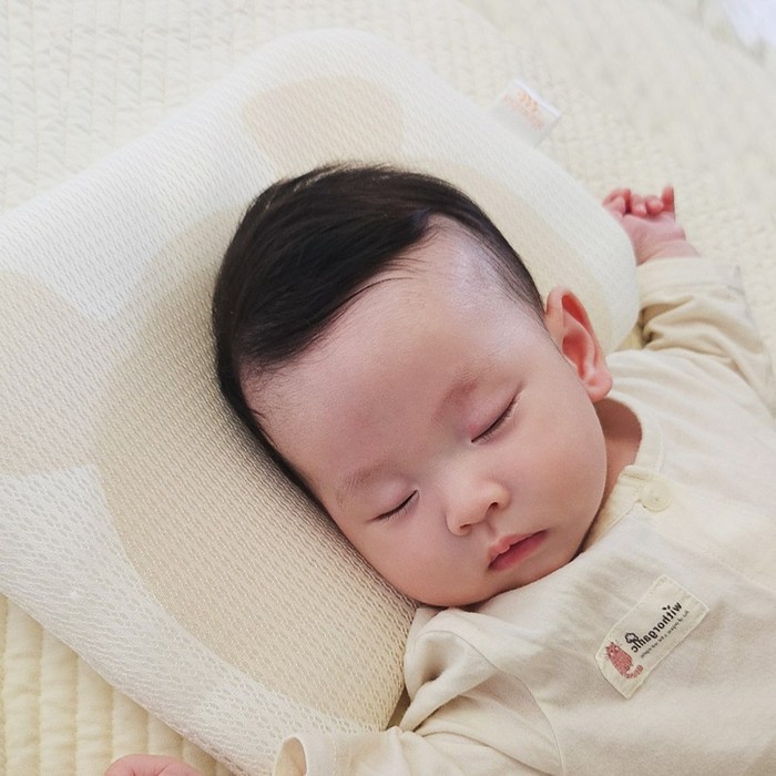 키즈웍 3D 에어 메쉬 자장가 베개 신생아 아기 짱구 두상 태열 와이드 필로우
