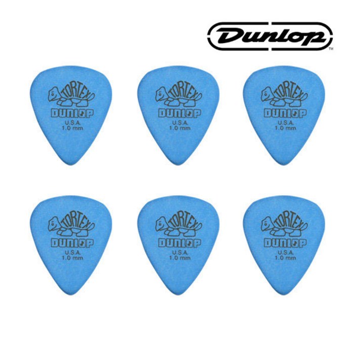 세트(6) 던롭 피크 418R1.0 Tortex STD 1.0mm PICK, 단품 대표 이미지 - 던롭 피크 추천