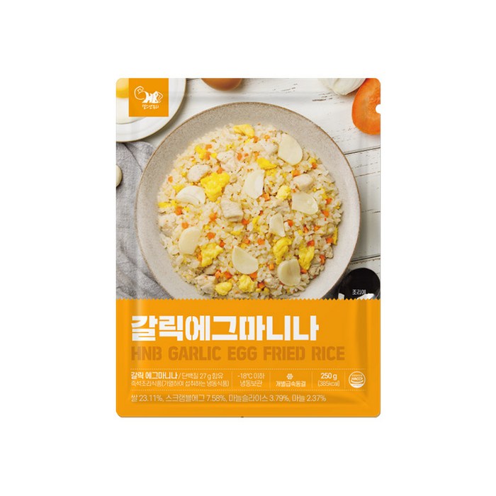 헬스앤뷰티 갈릭에그마니나 볶음밥, 5팩, 250g 대표 이미지 - 계란볶음밥 추천